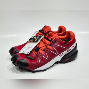Salomon Red and Orange Men's Shoes